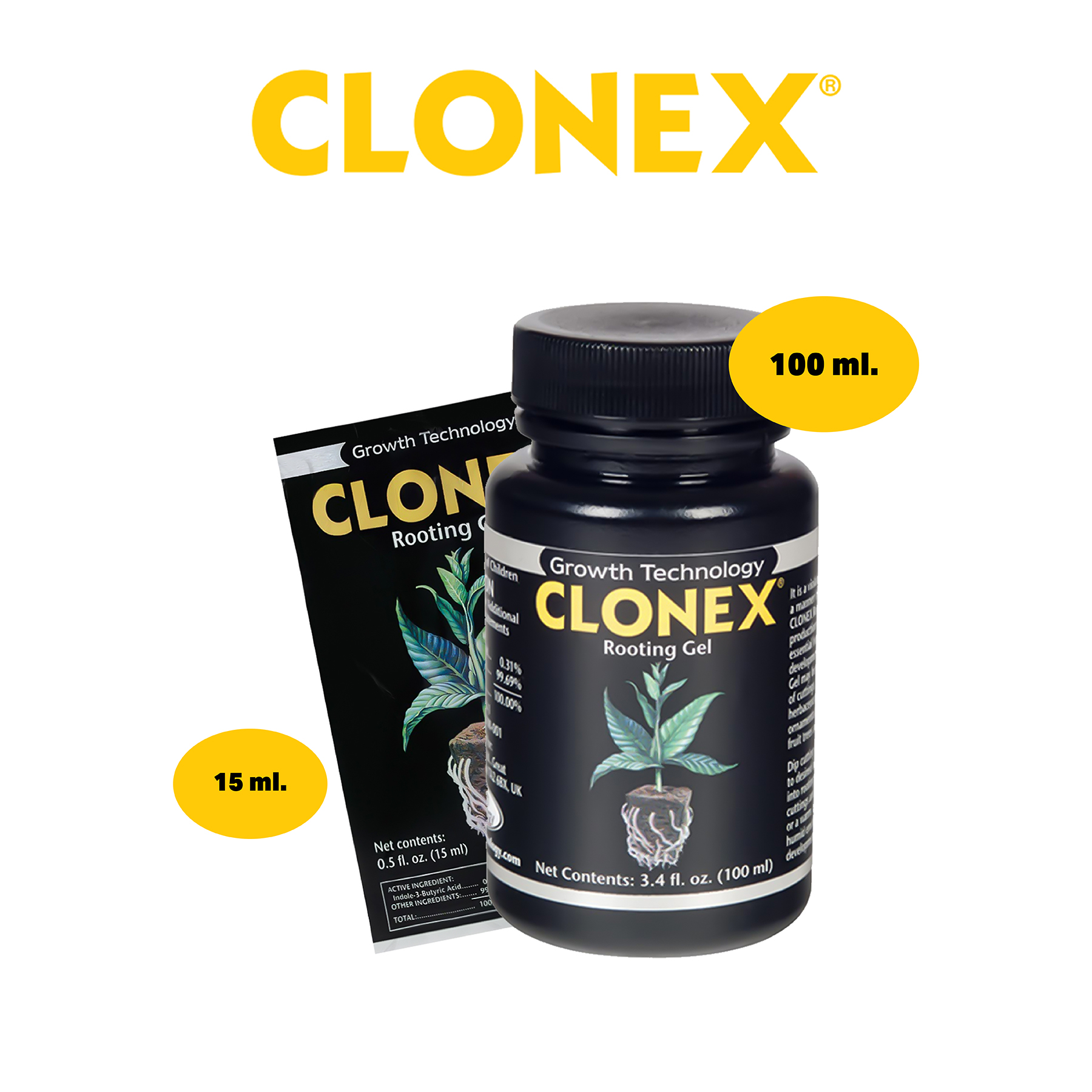 CLONEX เจลเร่งรากจาก USA ของแท้ 100% - GrowStuff Shop อุปกรณ์ปลูกต้นไม้